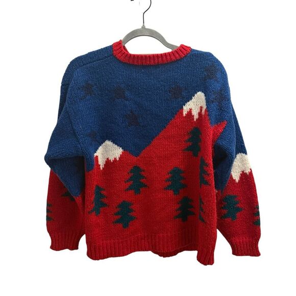 Vintage Boundry Waters knit holiday cardigan size medium - Picture 2 of 5